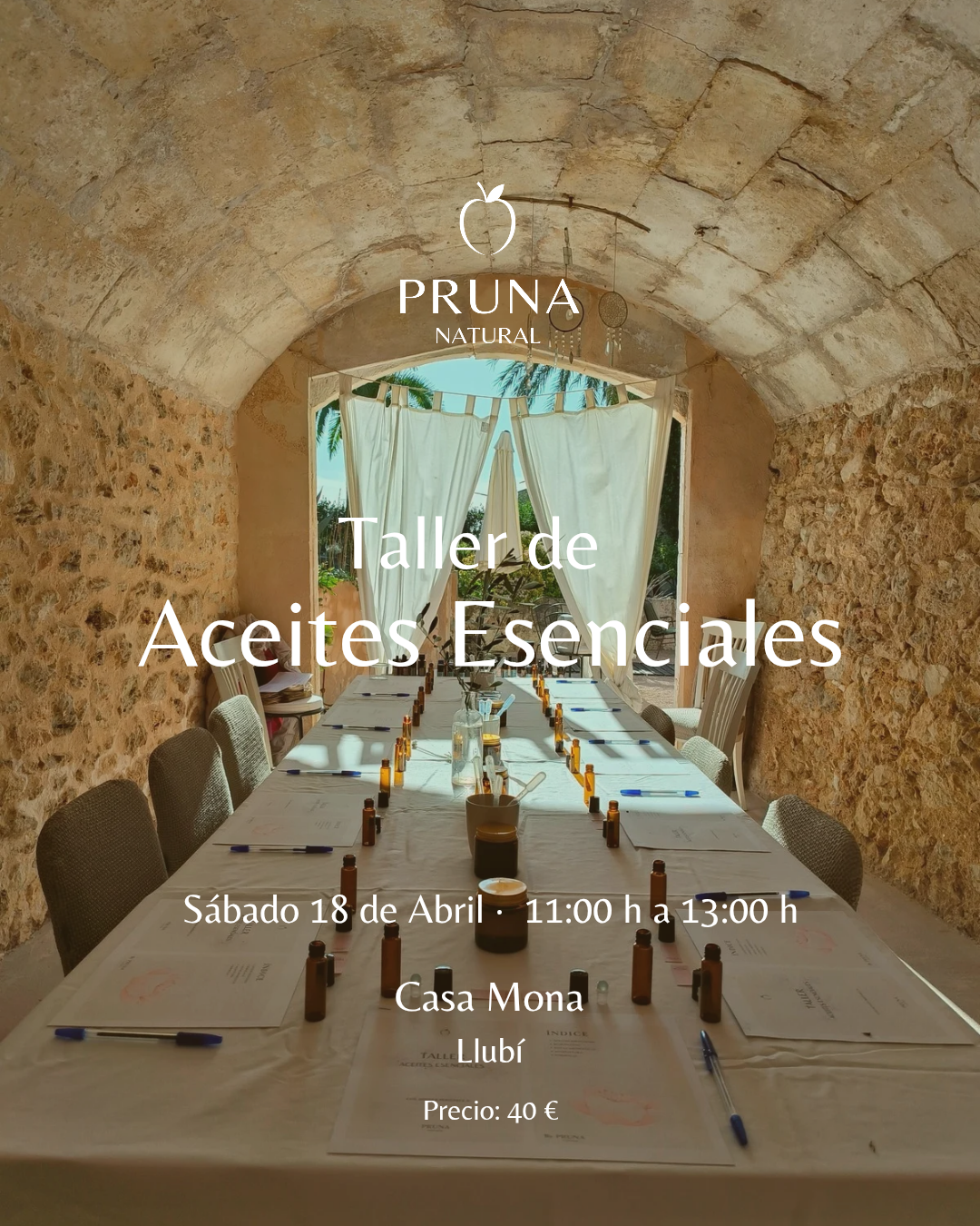 Taller Aceites Esenciales - Sábado 18 Abril 2026